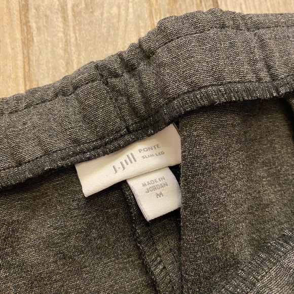 J. Jill Slim Leg Ponte Pant, Gray, Medium - Picture 2 of 8